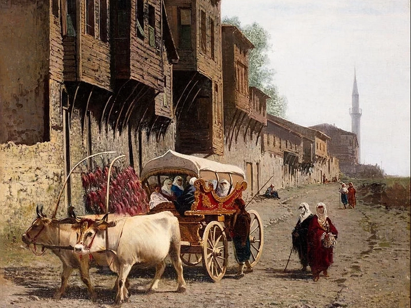 1830-Achille Formis - Il carro - Pera Müzesi, Istambul
